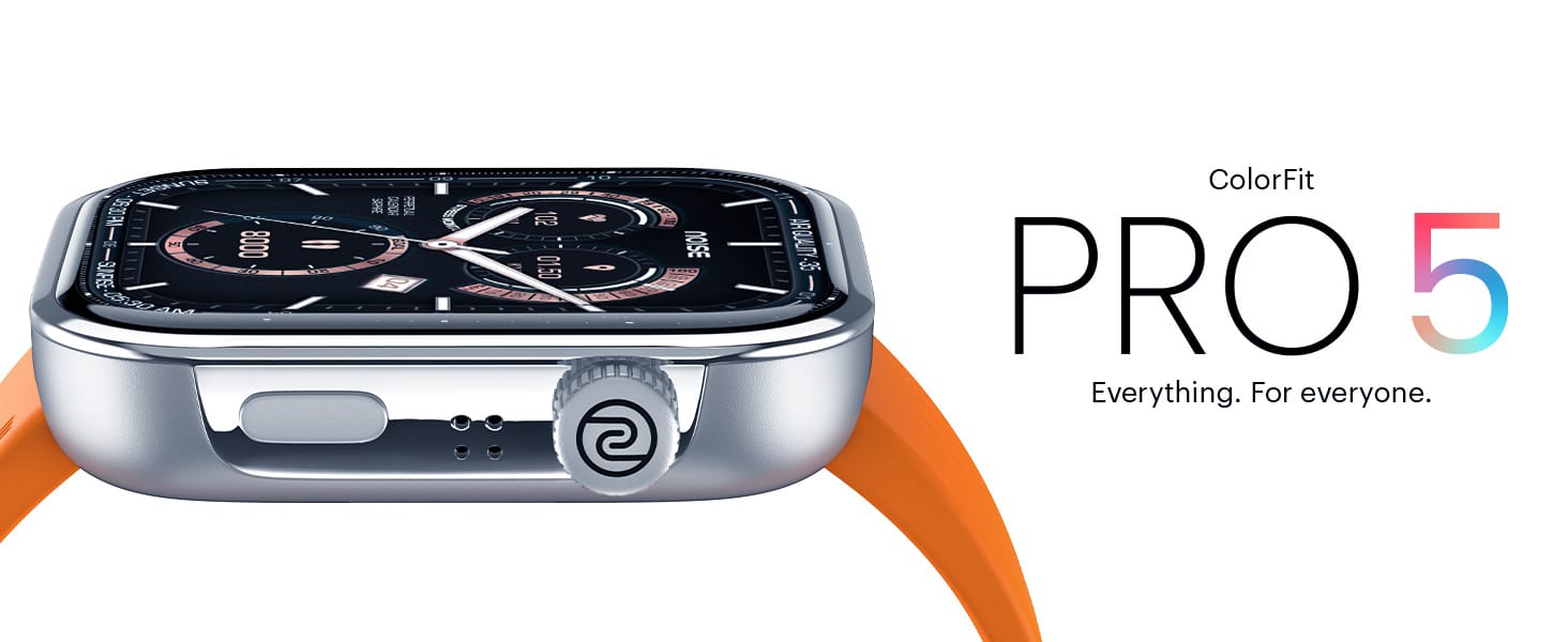 Noise ColorFit Pro 5 Smartwatch with AMOLED Display, SOS Tech, Tru Sync Calling