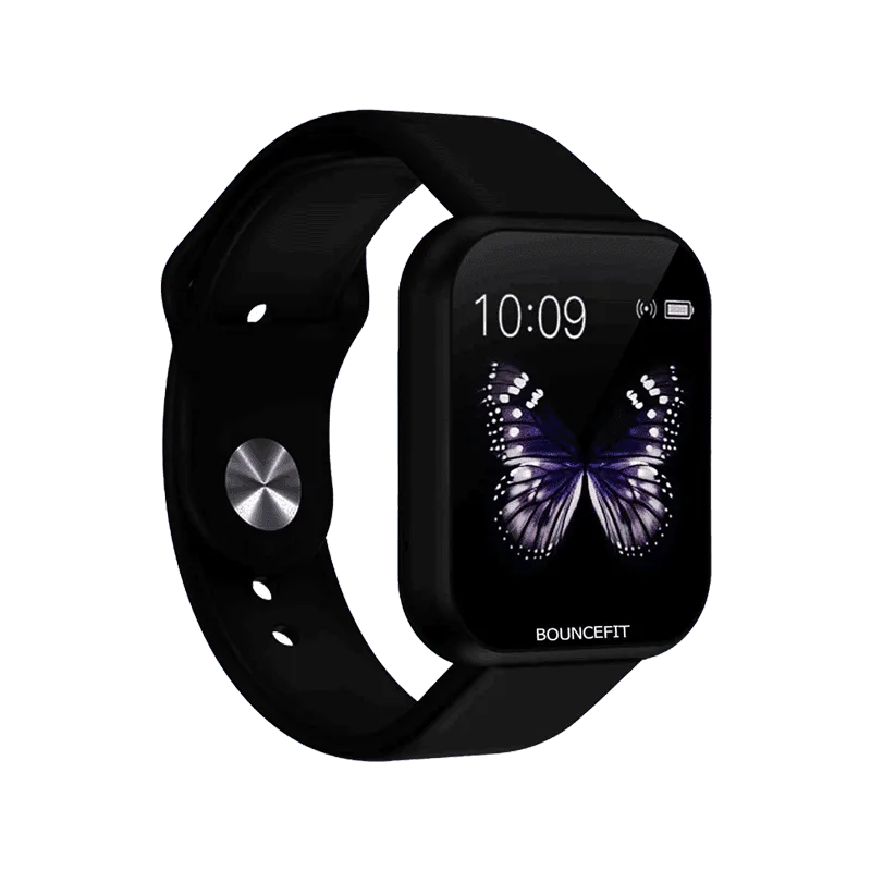 Bouncefit D20 Y68 Smart Watch Jet Black