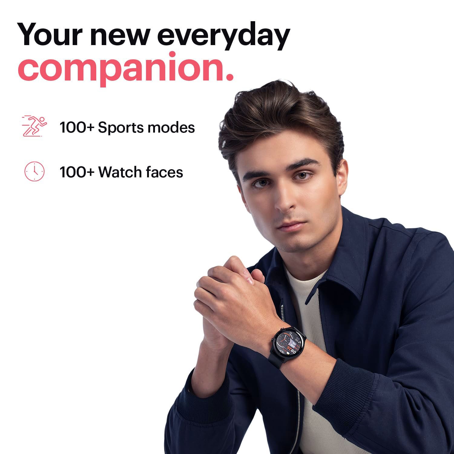 Noise Twist Smart Watch – 100+ Sports Modes, 100+ Watch Faces, Daily Wear