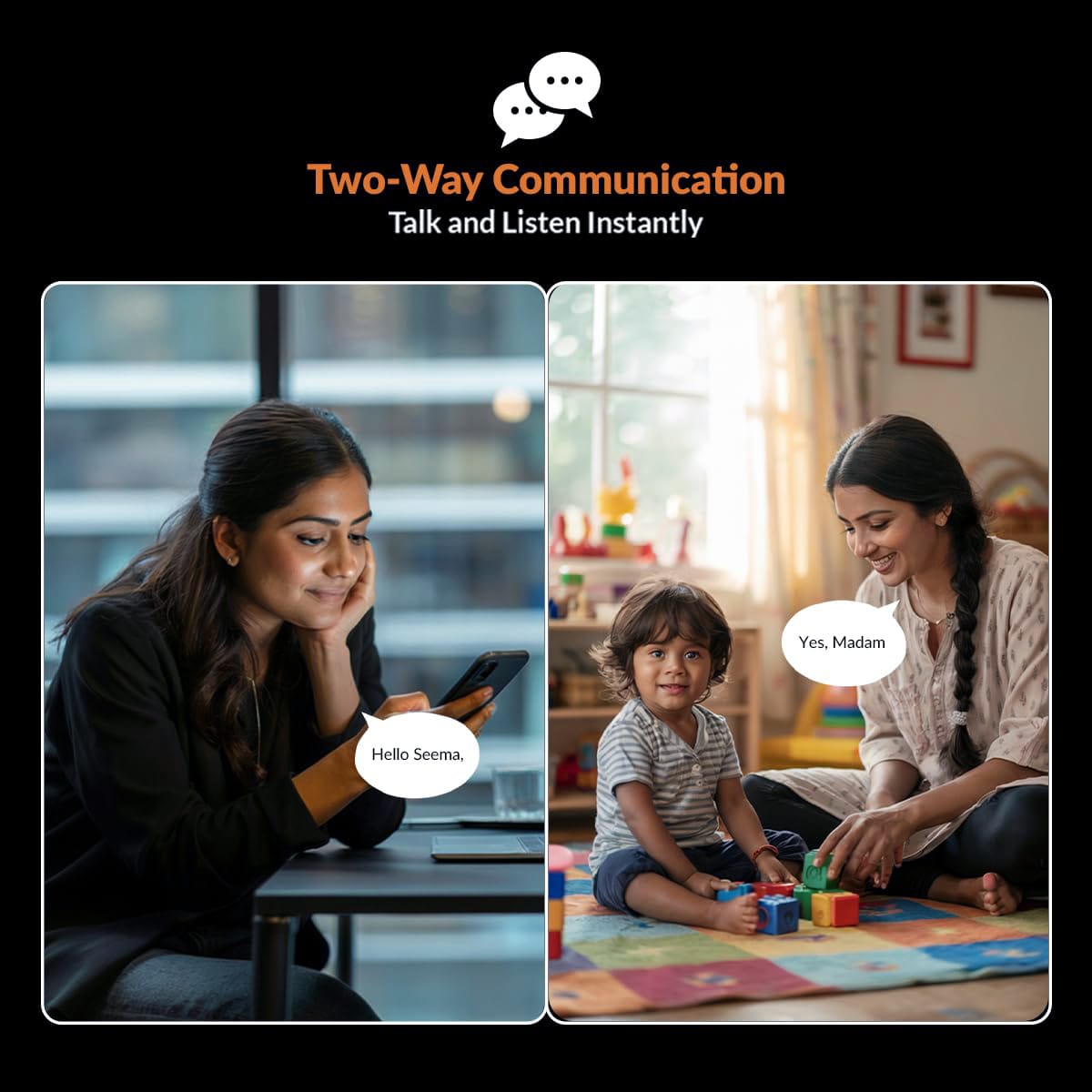 Smart CCTV Camera with Two-Way Communication for Instant Talk and Listen