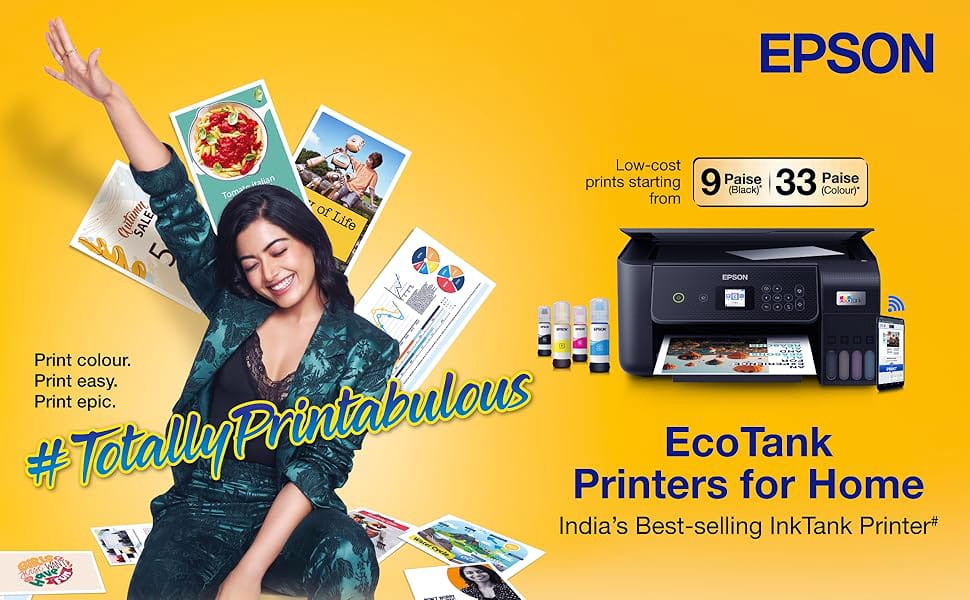 Epson EcoTank L3252 Printer Advertisement – Low Cost Colour Printing