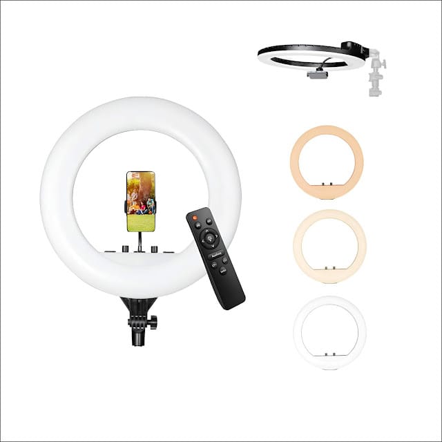Digitek DRL-18RT 18” LED Ring Light with Remote – 60W