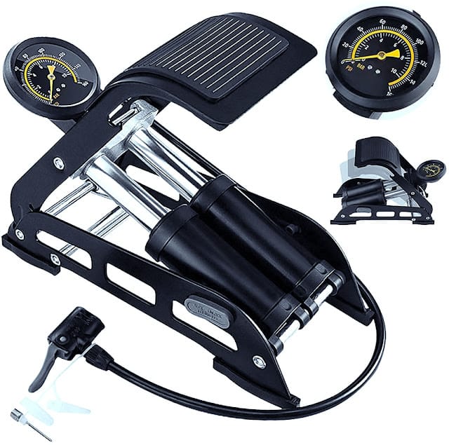 Honor 160 PSI Double Cylinder Foot Air Pump Portable