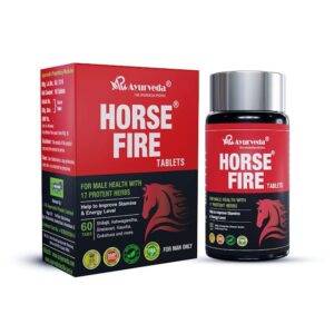 Horse Fire Tablets for Men Ayurvedic Stamina Booster 60 Tablets Bottle