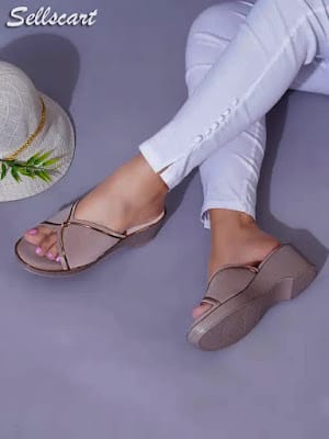 SHOETOPIA Women Beige Wedges Sandal Size 4 – Stylish Heels