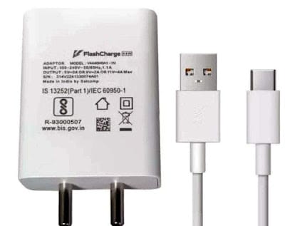 Vivo 44W Quick Charge 4.0 Wall Charger with Type-C Cable