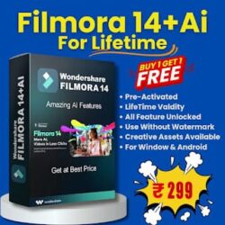 Filmora 14 + AI Lifetime Download at ₹299