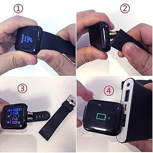Bouncefit D20 Y68 Smartwatch Black – Easy Cable‑Free Charging Guide
