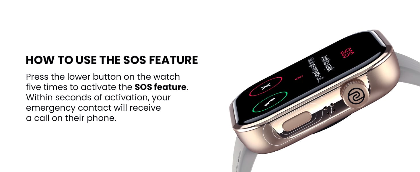 Noise Smartwatch Emergency SOS Feature Noise Smartwatch SOS Activation Guide