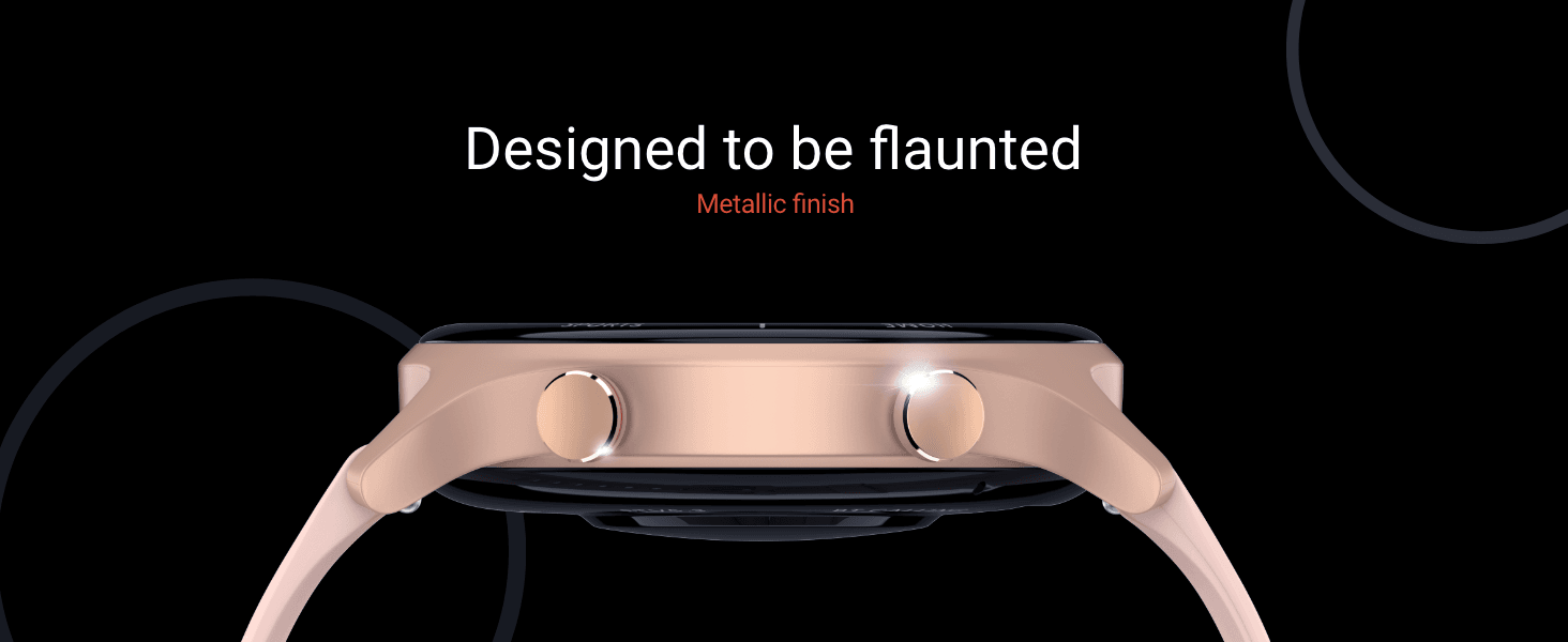 Noise Twist Round Dial Smart Watch – Designed to be Flaunted Noise Twist Smart Watch – Premium Metallic Finish, Rose Gold Design, Stylish Round Dial