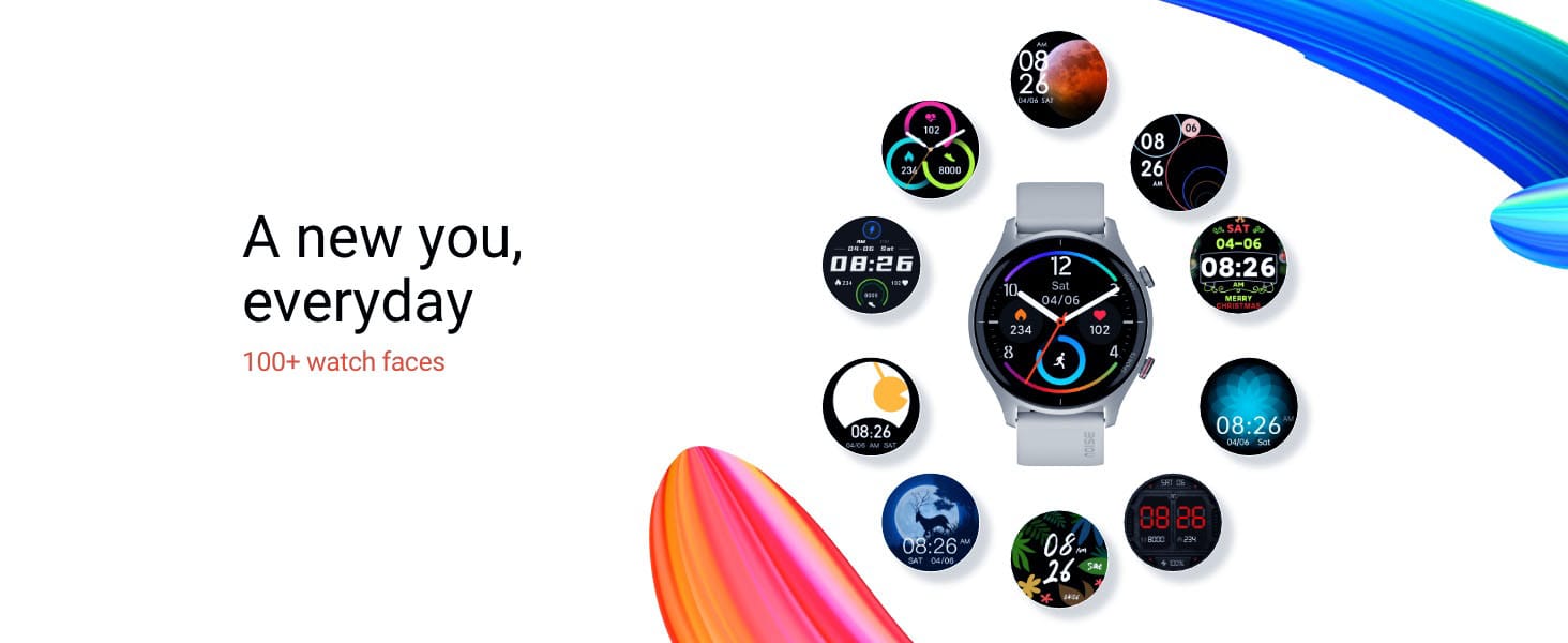 Noise Twist Round Dial Smart Watch – A New You Everyday Noise Twist Smart Watch – 100+ Customizable Watch Faces, Personalization Options, Stylish Round Dial