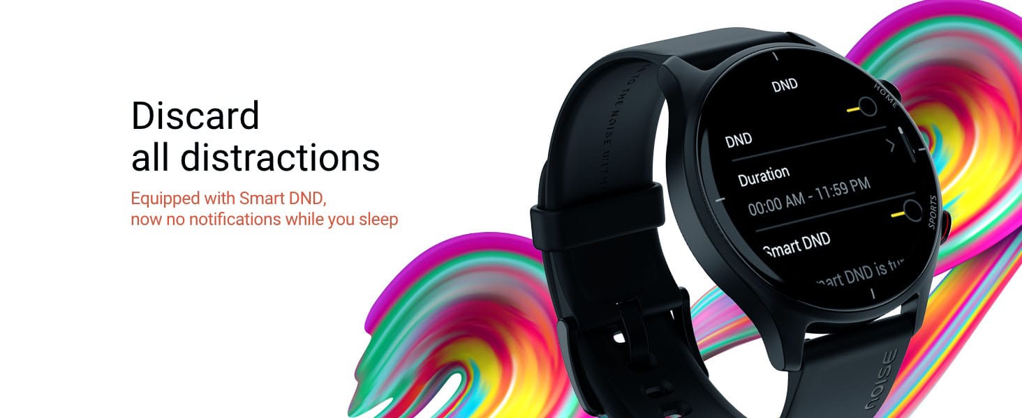 Noise Twist Round Dial Smart Watch – Discard All Distractions Noise Twist Smart Watch – Smart DND Mode, Discard Distractions, Sleep Without Notifications