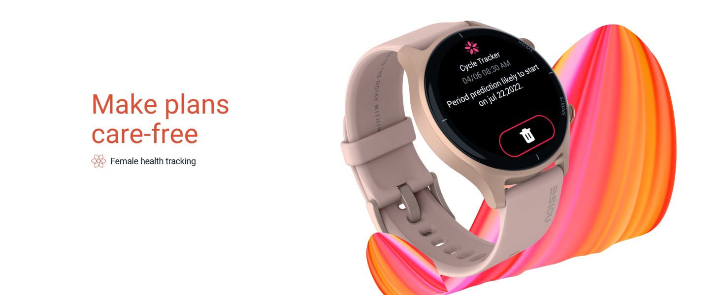 Noise Twist Round Dial Smart Watch – Make Plans Care‑Free Noise Twist Smart Watch – Female Health Tracking, Cycle Prediction, Care‑Free Planning