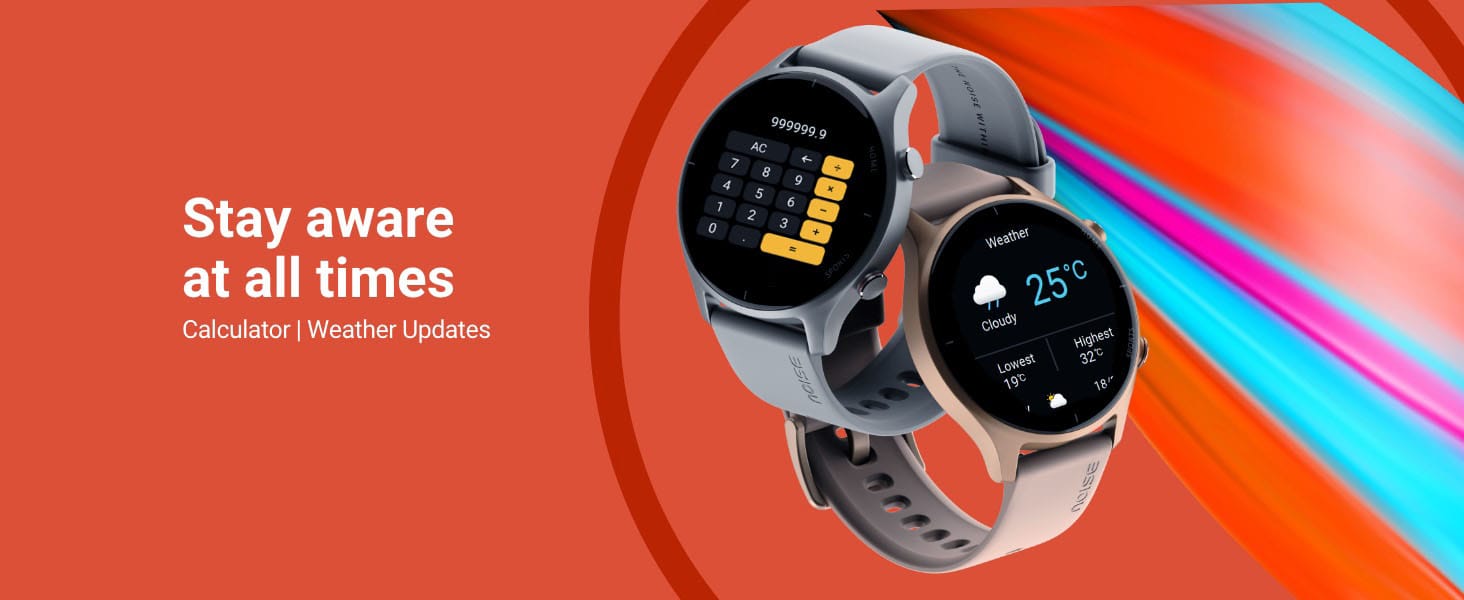 Noise Twist Round Dial Smart Watch – Stay Aware at All Times Noise Twist Smart Watch – Calculator App, Real‑Time Weather Updates, Multifunctional Smartwatch