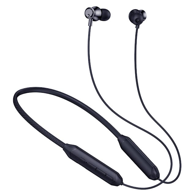 Kratos Black Bluetooth Neckband 55H Playtime Deep Bass